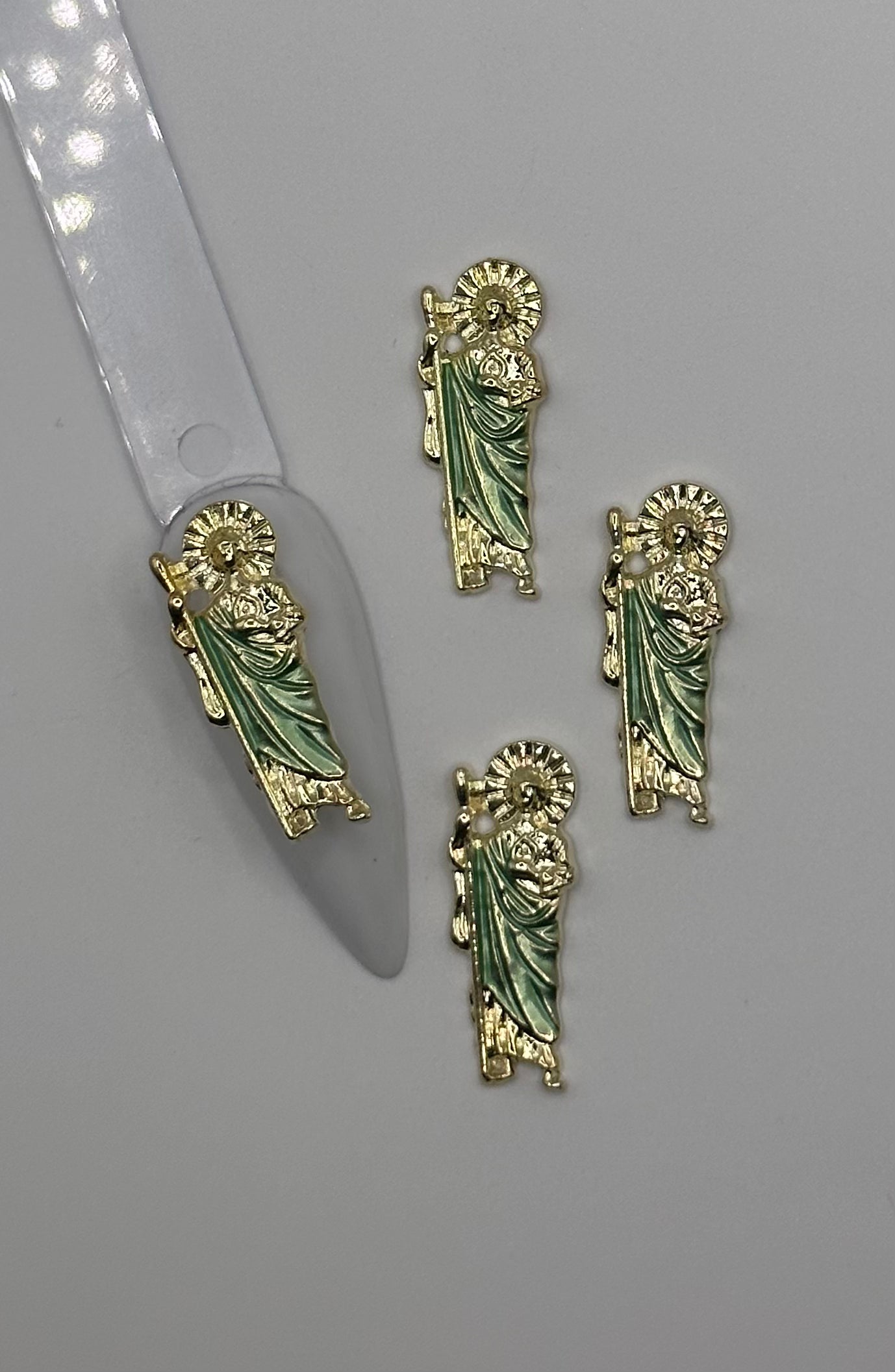 San Judas (green no bling)