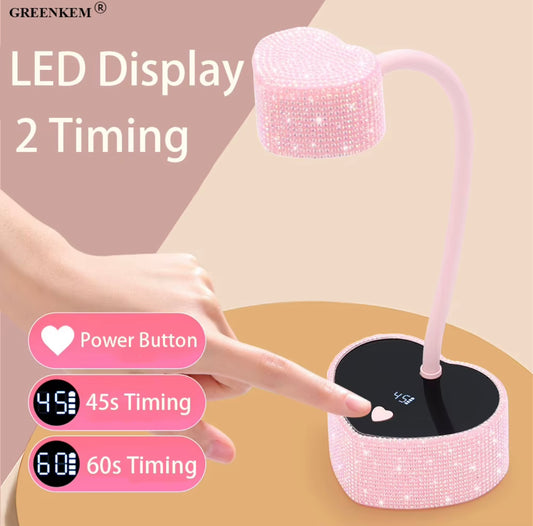 LED Heart Shaped Bling Curing Lamp