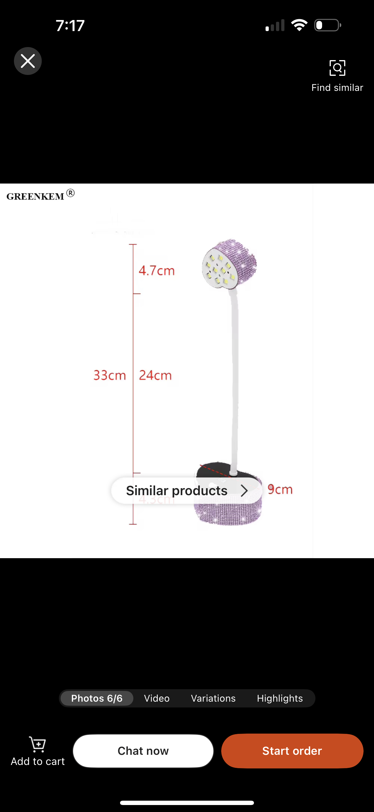 LED Heart Shaped Bling Curing Lamp